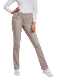 WITT WEIDEN Dżinsy - Slim fit - w kolorze szarobrązowym rozmiar: 38. Brązowe jeansy WITT WEIDEN, z aplikacjami, ze skóry. Za 136.78 zł.