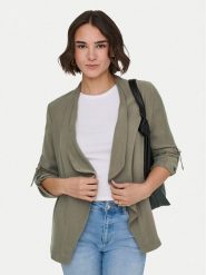 ONLY Marynarka Lalia 15367395 Khaki Regular Fit. Brązowe marynarki i żakiety ONLY, m, bez wzorów, z wiskozy, bez ramiączek. Za 199.99 zł.