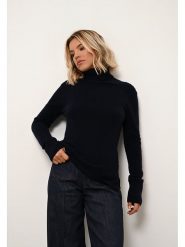 Just Cashmere Kaszmirowy golf "Lexie" w kolorze granatowym rozmiar: S. Niebieskie swetry Just Cashmere, s, bez wzorów, z kaszmiru, bez ramiączek. Za 459.04 zł.