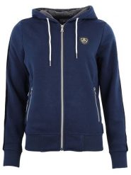 Peak Mountain Kurtka polarowa "Alice" w kolorze granatowym rozmiar: M. Niebieskie kurtki Peak Mountain, m, z aplikacjami, z materiału, bez kaptura. Za 173.99 zł.