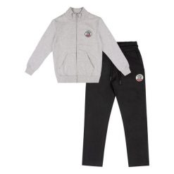 Bluza z zamek błyskawiczny na czas wolny. Czarne bluzy LEONE 1947 APPAREL, bez wzorów, z bawełny, sportowe, bez ramiączek, bez kaptura. W wyprzedaży za 136.83 zł.