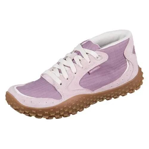 Buty trekkingowe damskie Merrell Wrapt. Czerwone buty trekkingowe Merrell, bez wzorów, z materiału, bez zapięcia, trekkingowe. Za 642.00 zł.