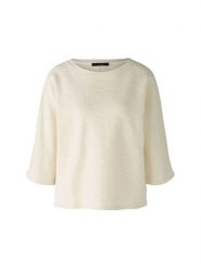 Oui Bluza w kolorze kremowym rozmiar: 40. Brązowe bluzy Oui, bez wzorów, bez ramiączek, bez kaptura. Za 110.04 zł.