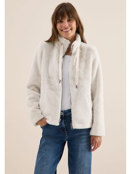 Cecil Kurtka pluszowa w kolorze białym rozmiar: L. Białe kurtki Cecil, l, bez wzorów, bez kaptura. Za 271.03 zł.
