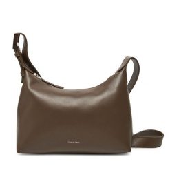 Torebka Calvin Klein. Brązowe listonoszki Calvin Klein, bez wzorów, bez dodatków. Za 309.99 zł.