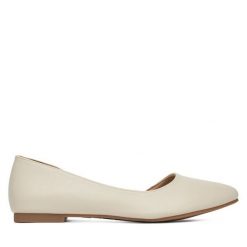 Baleriny JENNY. Brązowe baleriny Jenny, bez wzorów, bez obcasa, bez zapięcia. Za 89.99 zł.