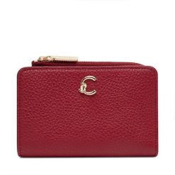 Duży Portfel Damski Coccinelle. Czerwone portfele Coccinelle, bez wzorów. Za 389.99 zł.