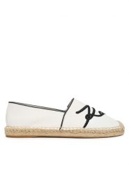 KARL LAGERFELD Espadryle Kamini KL80123R Biały. Białe espadryle KARL LAGERFELD, bez wzorów, z materiału, bez obcasa. Za 659.99 zł.