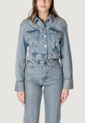 Kurtka Kobieta ONLY Onlhollywood Crystal Jacket Red Dnm Cro. Niebieskie kurtki ONLY, l, bez wzorów, z bawełny, klasyczne, bez kaptura. Za 262.50 zł.