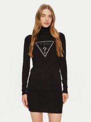 Guess Golf Piper W4BR03 Z2NQ2 Czarny Regular Fit. Czarne swetry Guess, m, z aplikacjami, z wiskozy, bez ramiączek. Za 219.99 zł.