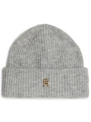 Tommy Hilfiger Czapka AW0AW16628 Szary. Szare czapki zimowe Tommy Hilfiger, bez wzorów, z materiału. Za 279.99 zł.