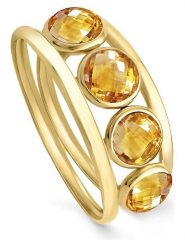 OR Carats Złoty pierścionek z cytrynem rozmiar: 54. Pomarańczowe pierścionki OR Carats, z cytrynem, złote. Za 695.99 zł.