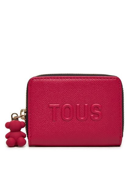 TOUS Portfel 2002001925 Różowy. Czerwone portfele tous, bez wzorów, ze skóry. Za 369.99 zł.