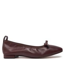 Baleriny ALOHAS. Brązowe baleriny ALOHAS, bez wzorów, bez obcasa, bez zapięcia. Za 649.99 zł.