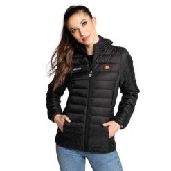 Kurtka przejściowa damska Ellesse Lombardy. Szare kurtki Ellesse, na zimę, xs, bez wzorów, bez kaptura. W wyprzedaży za 278.85 zł.