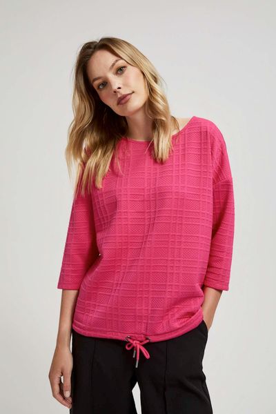 Bluza z rękawami 3/4. Bluzy MOODO, m, bez wzorów, z elastanu, bez kaptura. W wyprzedaży za 34.99 zł.