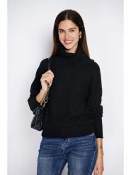 ASSUILI Sweter w kolorze czarnym rozmiar: 38. Czarne swetry Assuili, bez wzorów, klasyczne, bez ramiączek. Za 113.99 zł.