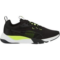 Buty Puma Zora W 386274 04 czarne. Czarne buty treningowe bez wzorów, z gumy, bez zapięcia. W wyprzedaży za 338.63 zł.