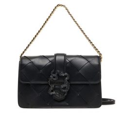 Torebka Just Cavalli. Czarne torebki klasyczne Just Cavalli, bez wzorów, klasyczne, bez dodatków. Za 829.99 zł.