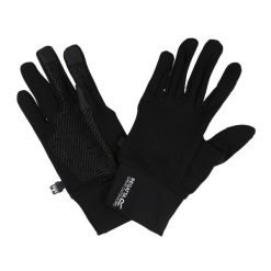 Rękawice Dotykowe Unisex Dla Dorosłych TouchTip Stretch II. Czarne rękawiczki Regatta, bez wzorów, sportowe. Za 82.99 zł.