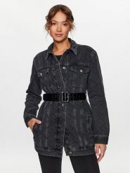 Liu Jo Kurtka jeansowa UF3086 D4804 Szary Regular Fit. Szare kurtki Liu Jo, xs, bez wzorów, z bawełny, bez kaptura. Za 1,099.00 zł.