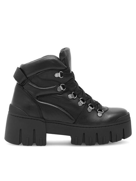 Badura Botki AHMET-02 Czarny. Czarne botki Badura, bez wzorów, ze skóry, bez obcasa, na płaskiej podeszwie, bez zapięcia. Za 429.99 zł.