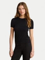 LAUREN RALPH LAUREN T-Shirt 200P14055002 Czarny Regular Fit. Czarne t-shirty Lauren Ralph Lauren, xxl, bez wzorów, bez kołnierzyka, bez ramiączek. Za 729.99 zł.
