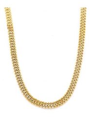 MOODE Naszyjnik "Clarissa" - dł. 41 cm rozmiar: onesize. Żółte naszyjniki MOODE, z materiału, ze stali. Za 39.99 zł.