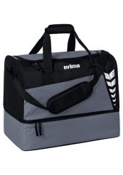 Torba sportowa z dolną przegrodą Erima Six Wings. Czarne torby sportowe Erima, bez wzorów, z poliesteru, na ramię. Za 119.99 zł.
