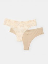 Bezszwowe stringi 2 pack - wielobarwny. Stringi Sinsay, bez wzorów. Za 19.99 zł.
