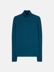 Just Cashmere Kaszmirowy golf "Lanais" w kolorze niebieskim rozmiar: M. Niebieskie swetry Just Cashmere, m, bez wzorów, z kaszmiru, bez ramiączek. Za 500.99 zł.