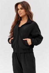 Damska bluza dresowa Rough Radical Chillfit. Czarne bluzy z kapturem ROUGH RADICAL, l, bez wzorów, z dresówki, bez kaptura, na fitness i siłownię. Za 144.42 zł.