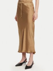 Marella Spódnica midi No 2513101055 Beżowy Regular Fit. Brązowe spódnice Marella, bez wzorów, z acetatu, midi. Za 679.99 zł.