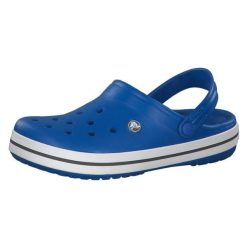 Crocs Crocband klapki letnie Caribbean Turquoise rozmiar 37.5. Niebieskie klapki Crocs, bez wzorów, sportowe, bez obcasa, bez zapięcia. Za 257.99 zł.