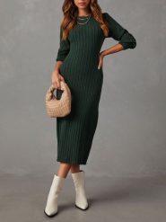 LA Angels Sukienka w kolorze ciemnozielonym rozmiar: XL. Zielone sukienki LA Angels, xl, bez wzorów, bez kołnierzyka, bez ramiączek, maxi. Za 173.99 zł.