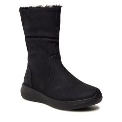 Botki Clara Barson. Czarne botki Clara Barson, bez wzorów, bez obcasa, na płaskiej podeszwie, bez zapięcia. Za 119.99 zł.