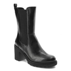 Czarna Kozaki Marco Tozzi Ocieplane Buty Damskie. Czarne kozaki Marco Tozzi, bez wzorów, z futra, eleganckie, bez obcasa, na obcasie, bez zapięcia. Za 259.00 zł.