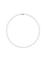 Mitzuko Naszyjnik perłowy w kolorze białym - dł. 42 cm rozmiar: onesize. Białe naszyjniki Mitzuko, z materiału, z perłą, srebrne. Za 347.99 zł.