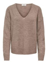 JDY Sweter "Elanora" w kolorze beżowym rozmiar: S. Brązowe swetry JDY, s, bez wzorów, bez ramiączek. Za 75.34 zł.