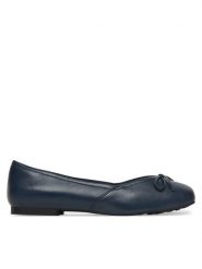 Caprice Baleriny 9-22109-46 Granatowy. Niebieskie baleriny Caprice, bez wzorów, ze skóry, bez obcasa, bez zapięcia. Za 231.99 zł.