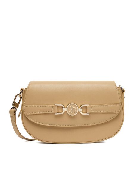 Eva Minge Torebka EO-ALLISON-KY158 Beżowy. Brązowe listonoszki Eva Minge, bez wzorów, z materiału, bez dodatków. Za 159.99 zł.