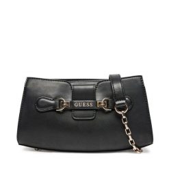 Torebka Guess. Czarne listonoszki Guess, z aplikacjami, bez dodatków. Za 269.99 zł.