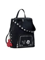 Desigual Plecak Mickey Rock Sumy 25SAKP06 Czarny. Czarne plecaki Desigual, bez wzorów, ze skóry, bez dodatków. Za 289.99 zł.