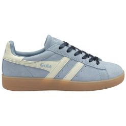 Damskie zamszowe buty sportowe Gola Aztec. Białe buty sportowe lifestyle Gola, bez wzorów, z zamszu, sportowe, bez zapięcia. Za 434.50 zł.