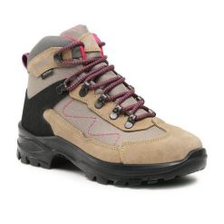 Buty trekkingowe damskie Grisport Gritex wysokie. Brązowe buty trekkingowe Grisport, bez wzorów, bez zapięcia. Za 238.70 zł.