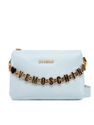 LOVE MOSCHINO Torebka JC4072PP1ML1371A Błękitny. Niebieskie torebki klasyczne Love Moschino, bez wzorów, ze skóry, bez dodatków. Za 729.99 zł.