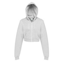 Bluza Z Kapturem Damska Wrzosowa. Szare bluzy AWDIS, xs, bez wzorów, bez ramiączek, z kapturem. Za 119.99 zł.