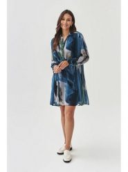 TATUUM Sukienka w kolorze niebieskim rozmiar: 36. Niebieskie sukienki Tatuum, bez wzorów, bez kołnierzyka, bez ramiączek, midi. Za 250.95 zł.