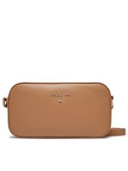Patrizia Pepe Torebka 8B0152/L061-B685 Beżowy. Brązowe listonoszki Patrizia Pepe, bez wzorów, ze skóry, bez dodatków. Za 449.99 zł.