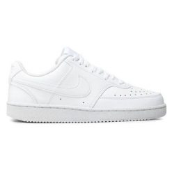 Buty Nike W Court Vision Lo Nn DH3158-100 białe. Białe buty treningowe bez wzorów, ze skóry, bez zapięcia. W wyprzedaży za 475.62 zł.